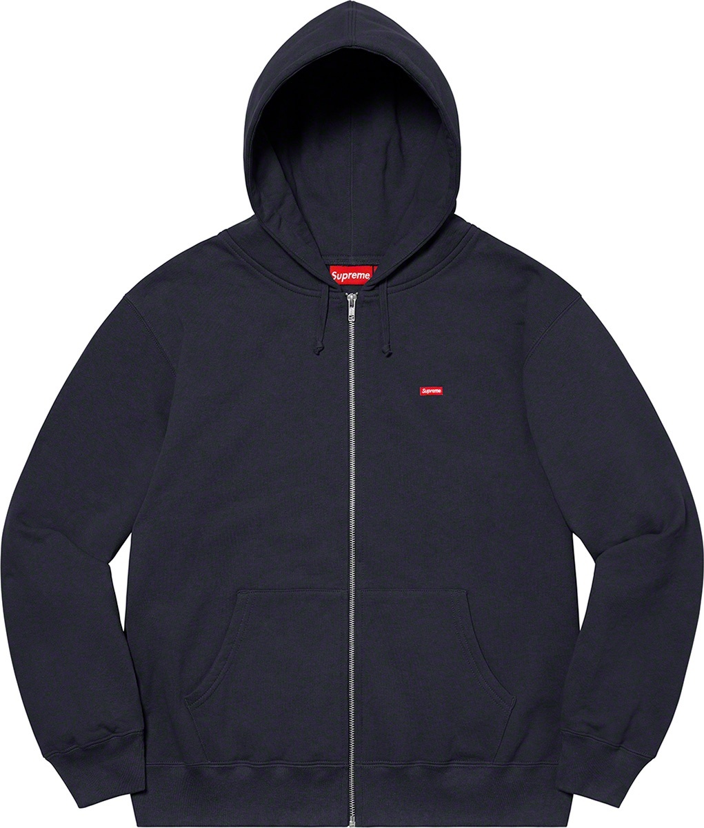 Small Box Zip Up Hooded Sweatshirt view 2